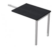ALLUNGO REVERSIBILE DX/SX 80x60cm NERO VENATO FRASS.per SCRIVANIE EASY Plus