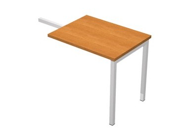 ALLUNGO REVERSIBILE DX/SX 140x60cm NOCE CHIARO per SCRIVANIE EASY Plus
