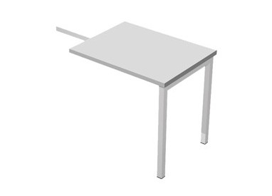 ALLUNGO REVERSIBILE DX/SX 140x60cm GRIGIO per SCRIVANIE EASY Plus