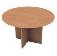 TAVOLO RIUNIONE 4 POSTI Ø120 x H72cm NOCE CHIARO - EASY