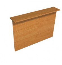 SOPRALZO RECEPTION per SCRIVANIE da 160cm NOCE CHIARO - EASY