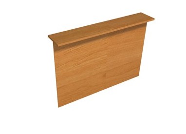 SOPRALZO RECEPTION per SCRIVANIE da 160cm NOCE CHIARO - EASY