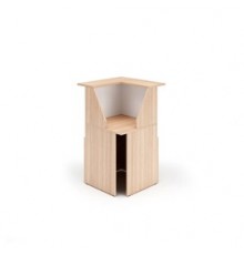 MODULO RECEPTION 90° 76x76x117cm CILIEGIO AR. /BIANCO - PRESTIGE