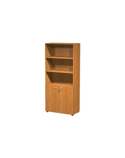ARMADIO MODULARE A 2 ANTE BASSE 90x45,8cm - H200cm NOCE CHIARO
