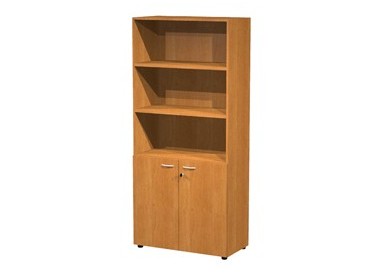 ARMADIO MODULARE A 2 ANTE BASSE 90x45,8cm - H200cm NOCE CHIARO