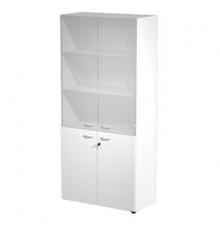 ARMADIO MODULARE A 2+2 ANTE 90x45,8cm - H200cm BIANCO