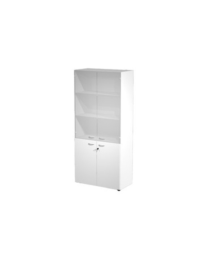 ARMADIO MODULARE A 2+2 ANTE 90x45,8cm - H200cm BIANCO