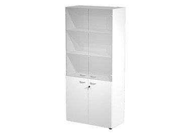 ARMADIO MODULARE A 2+2 ANTE 90x45,8cm - H200cm BIANCO