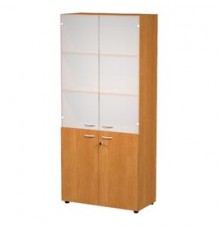 ARMADIO MODULARE A 2+2 ANTE 90x45,8cm - H200cm NOCE CHIARO