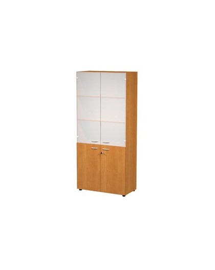 ARMADIO MODULARE A 2+2 ANTE 90x45,8cm - H200cm NOCE CHIARO