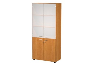 ARMADIO MODULARE A 2+2 ANTE 90x45,8cm - H200cm NOCE CHIARO