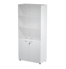 ARMADIO MODULARE A 2+2 ANTE 90x45,8cm - H200cm GRIGIO