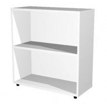LIBRERIA BASSA A GIORNO 76x32cm - H81,5cm BIANCO