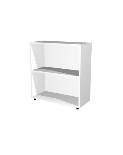 LIBRERIA BASSA A GIORNO 76x32cm - H81,5cm BIANCO