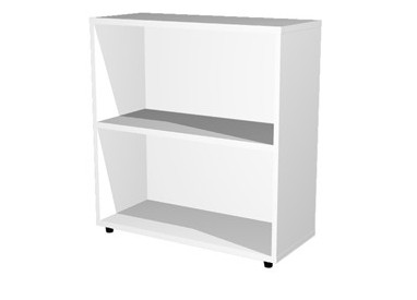 LIBRERIA BASSA A GIORNO 76x32cm - H81,5cm BIANCO