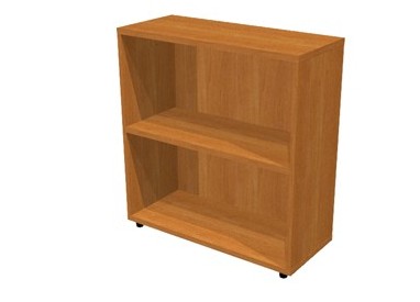 LIBRERIA BASSA A GIORNO 76x32cm - H81,5cm NOCE CHIARO