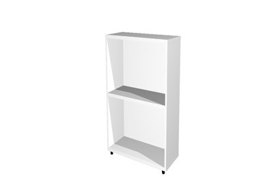 LIBRERIA BASSA A GIORNO 40x32cm - H81,5cm BIANCO
