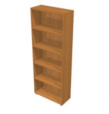 LIBRERIA ALTA A GIORNO 76x32cm - H196cm NOCE CHIARO