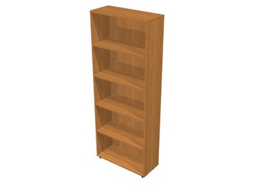 LIBRERIA ALTA A GIORNO 76x32cm - H196cm NOCE CHIARO