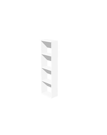 LIBRERIA ALTA A GIORNO 40x32cm - H196cm BIANCO