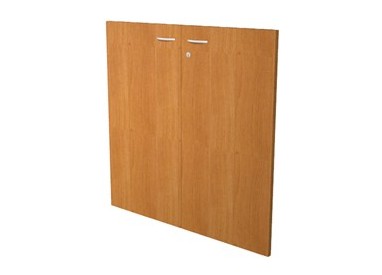 COPPIA ANTE in MELAMIN. x libreria bassa L76cm NOCE CHIARO