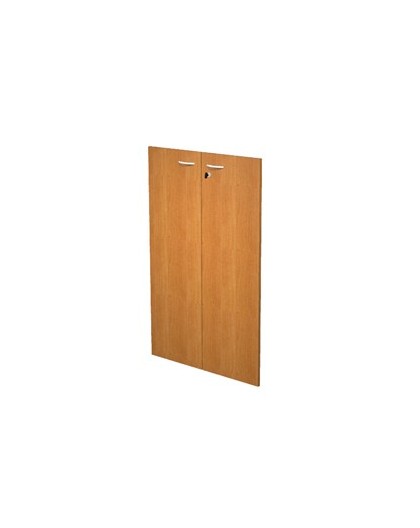COPPIA ANTE in MELAMIN. x libreria alta L76cm NOCE CHIARO