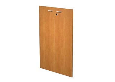 COPPIA ANTE in MELAMIN. x libreria alta L76cm NOCE CHIARO