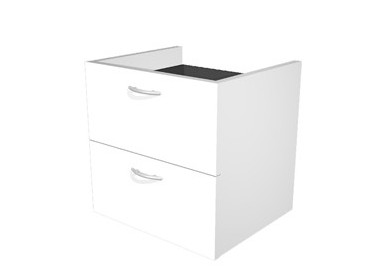 COPPIA CASSETTI 36x29x35,5cm x libreria L40 BIANCO