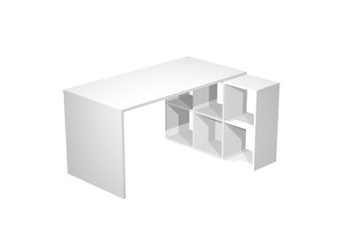 Postazione Home-Office 6 caselle L140 x P104 x H72,4cm Bianco