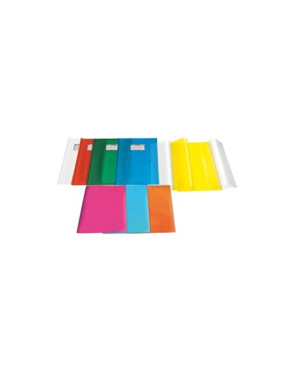 Coprimaxi PVC goffrato trasparente Emysilk c/alette 21x30cm giallo RiPlast