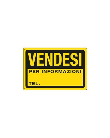 CARTELLO IN PPL 30x20cm 'VENDESI'