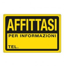 CARTELLO IN PPL 30x20cm 'AFFITTASI'