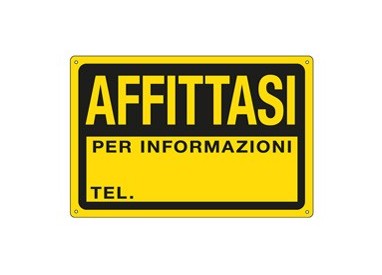 CARTELLO IN PPL 30x20cm 'AFFITTASI'