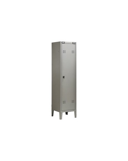 ARMADIO SPOGLIATOIO METALLO a 1POSTO 38x35cm H180cm GRIGIO