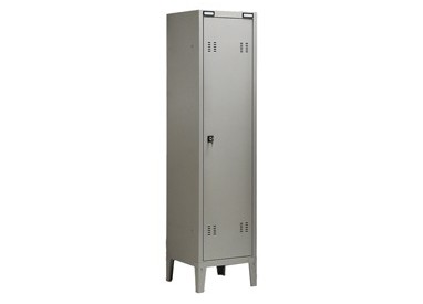ARMADIO SPOGLIATOIO METALLO a 1POSTO 38x35cm H180cm GRIGIO