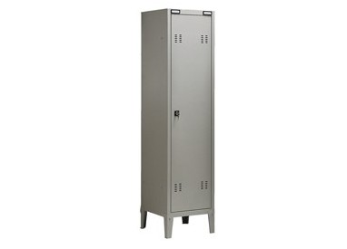 ARMADIO SPOGLIATOIO METALLO a 1POSTO C/DIVIS. 43x47cm H180cm GRIGIO