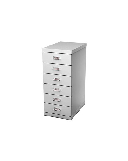 CASSETTIERA IN METALLO A 6 CASSETTI 29x43 - H67cm GRIGIO
