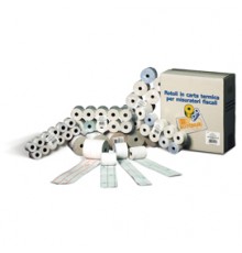 BLISTER 10 ROTOLI CARTA RC TERMICO lunga durata 57,5MMX80MT Ø 77MM