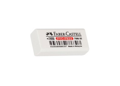 GOMMA MINI IN VINILE BIANCA PER MATITA FABER CASTELL