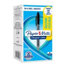 Special pack 30+ 6 penna sfera scatto FLEXGRIP ULTRA 1.0 nero PAPERMATE