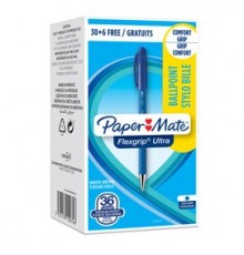 Special pack 30+ 6 penna sfera scatto FLEXGRIP ULTRA 1.0 blu PAPERMATE