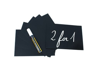 Set 10 TAG nere 15x21cm (A5) Securit