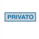 TARGHETTA ADESIVA 165x50mm PRIVATO