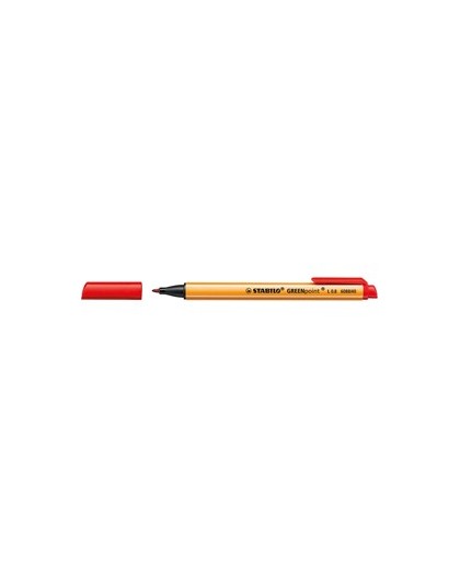 Pennarello GREENPOINT® 0.8mm STABILO ROSSO