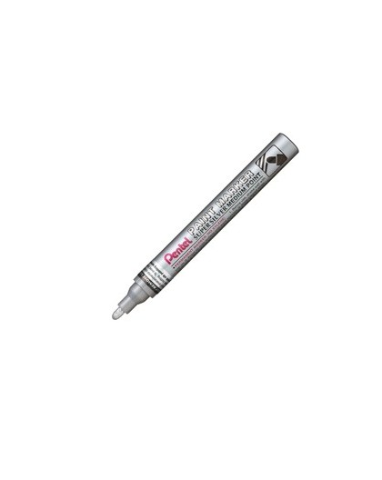 Marcatore PAINT MMP10 punta media vernice argento PENTEL