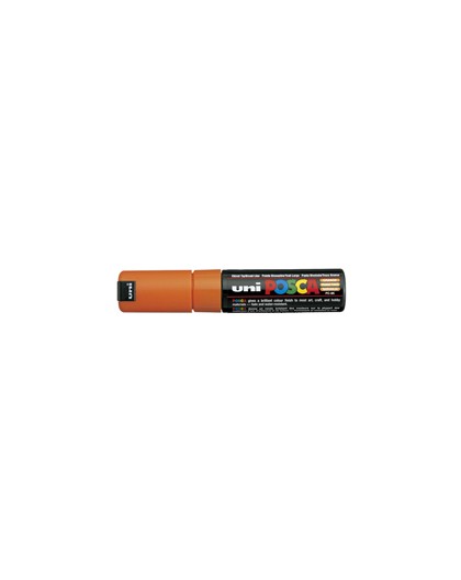 Marcatore UNI POSCA PC8K p.scalpello 8mm arancio UNI MITSUBISHI