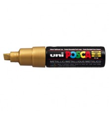 Marcatore UNI POSCA PC8K p.scalpello 8mm oro UNI MITSUBISHI