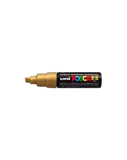 Marcatore UNI POSCA PC8K p.scalpello 8mm oro UNI MITSUBISHI