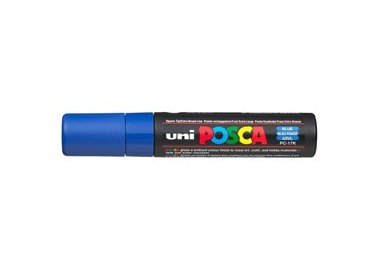 Marcatore UNI POSCA PC17K p.scalpello 15mm blu UNI MITSUBISHI