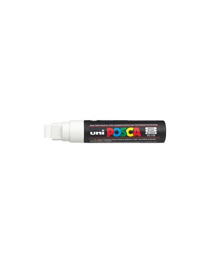 Marcatore UNI POSCA PC17K p.scalpello 15mm bianco UNI MITSUBISHI